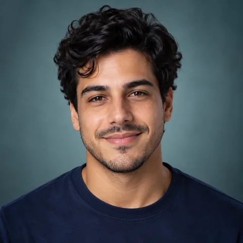 Retrato ilustrativo da voz IA Enzo