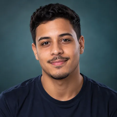 Retrato ilustrativo da voz IA Kaique