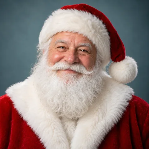 Retrato ilustrativo da voz IA Noel Natal